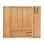 Stalo įrankių dėklas Relaxdays 10045685.0, 6 pagrindiniai + 2 ištraukiami skyriai, 32–52 × 5 × 43 cm