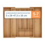 Stalo įrankių įdėklas Relaxdays 10050850_8036, 5–7 skyriai, 2 stalčiai, 47,5 × 5 × 38 cm
