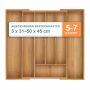 Stalo įrankių įdėklas Relaxdays, 5–7 skyriai, 50 × 5 × 45 cm