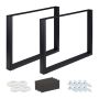 Stalo kojos Relaxdays 10035421_1330, 2 vnt, Juoda, 100 × 72 × 8 cm