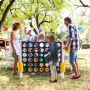 Stalo žaidimas „Connect 4“, 21 geltonas ir 21 žalias žiedas, Ø 13,5 × 104 cm