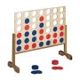 Stalo žaidimas „Connect Four“ Relaxdays, 42 figūrėlės, 82,5 × 72 × 26 cm