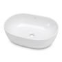 Countertop washbasin ELIPSE, white, 49 × 34.5 × 13.5 cm
