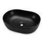 Countertop washbasin ELIPSE, black, 49 × 34.5 × 13.5 cm
