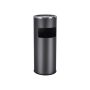 Floor-standing ashtray/trash can, black