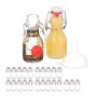 Stikliniai buteliukai Relaxdays 10048672_1395, 25 vnt., po 50 ml, 5 × 11,5 × 4,5 cm
