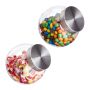 Stikliniai maisto saugojimo indai Relaxdays, 2 vnt. po 1,5 l, 16 × 16 × 11 cm