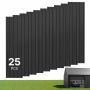 Roof panels VEVOR SKU2025009, 25 pcs, Black, 154 × 42.6 cm