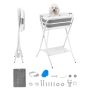 Foldable dog bath VEVOR YB-004, 28 l, Gray/white, 51 × 67 × 12 cm