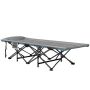 Folding camping bed, with mattress and pillow, 187 × 67 × 37 cm