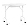 Folding beauty table ACTIVESHOP 4031, White, 94 × 72 × 44 cm