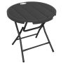 Folding outdoor table Outsunny 80x80x73cm., black