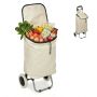 Sulankstomas pirkinių vežimėlis Relaxdays, 28 l, iki 15 kg, 42 × 92,5 × 28 cm
