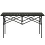 Folding tourist table, 2-seater, Black, 95 × 55 × 50 cm