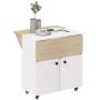 Folding dining table Aosom, with cabinet