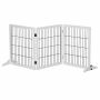 Dog enclosure PawHut 185x36x71cm., white/black