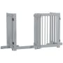Dog enclosure PawHut 204x36x75cm., gray