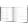 PawHut dog enclosure, black