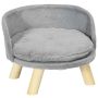 Dog bed PawHut 40.5x40.5x33cm., gray/light brown