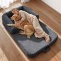 Dog bed VEVOR KZ-01, orthopedic, dark gray, 179 × 95 × 24 cm
