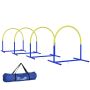 Dog training set of 4 pieces PawHut 88x64x95cm., blue/yellow
