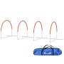 Dog training set of 4 pieces PawHut 89x69x99cm., white/orange