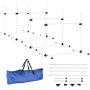 Dog training set of 4 pieces PawHut 99x65x94cm., white/black