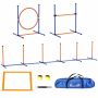 PawHut dog training set, blue/orange