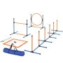 PawHut dog training set, blue/orange