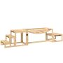 Dog agility bridge PawHut 120x50x56cm., light brown