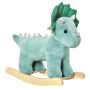 Rocking dinosaur Homcom 64x30x54cm., green/light brown