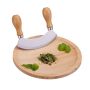 Supamasis peilis su lenta Relaxdays, 1 peilis ir 1 lentelė, 12 × 14 × 2,5 cm