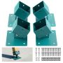 Swing bracket VEVOR HXQQTB4P, 4 pcs, Green, 14 × 14 × 12.5 cm