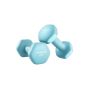 Dumbbell set 2 x 2 kg, turquoise