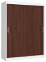 Wardrobe NORE CLP Mono 150, white/dark brown
