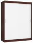 Wardrobe NORE CLP Mono 150, dark brown/white