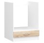 Kitchen cabinet NORE Lima S60 KU, white/oak color