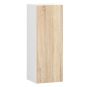 Wall-mounted kitchen cabinet NORE Lima W30 D1, white/oak color