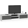 TV stand RTV K120, white/gray