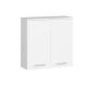 Wall-mounted bathroom cabinet NORE Fin K60, white