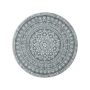 Carpet 120cm., white/dark gray