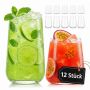 Taurių rinkinys Relaxdays 10053657.0, 12 vnt., 6 × 350 ml ir 6 × 250 ml