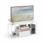 Televizoriaus spintelė SONGMICS HOME LTV500W01, Iki 50 colių, Balta, 110 × 46 × 35 cm