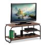 Televizoriaus staliukas Relaxdays 10025968.0, Su laikikliu, Ruda/juoda, 90 × 43 × 35 cm