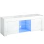 Тумба под телевизор, RGB LED, 2 шкафчика и 2 полки, 120 × 34 × 45 см
