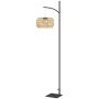 Solar floor lamp Outsunny 44x44x178cm., black/beige
