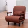 Transformuojama sofa-lova, 3 viename, Kavos spalvos, 64 × 76 × 78 cm