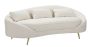 Trivietė sofa Oslo, 3 vietų su 3 pagalvėlėmis, Smėlio/auksinė, 185 × 68 × 84 cm