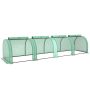 Tunnel greenhouse, 4 doors, 395 × 100 × 80 cm