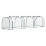 Tunnel greenhouse Aosom 845-234V01, Roll-up door, 350 × 80 × 100 cm